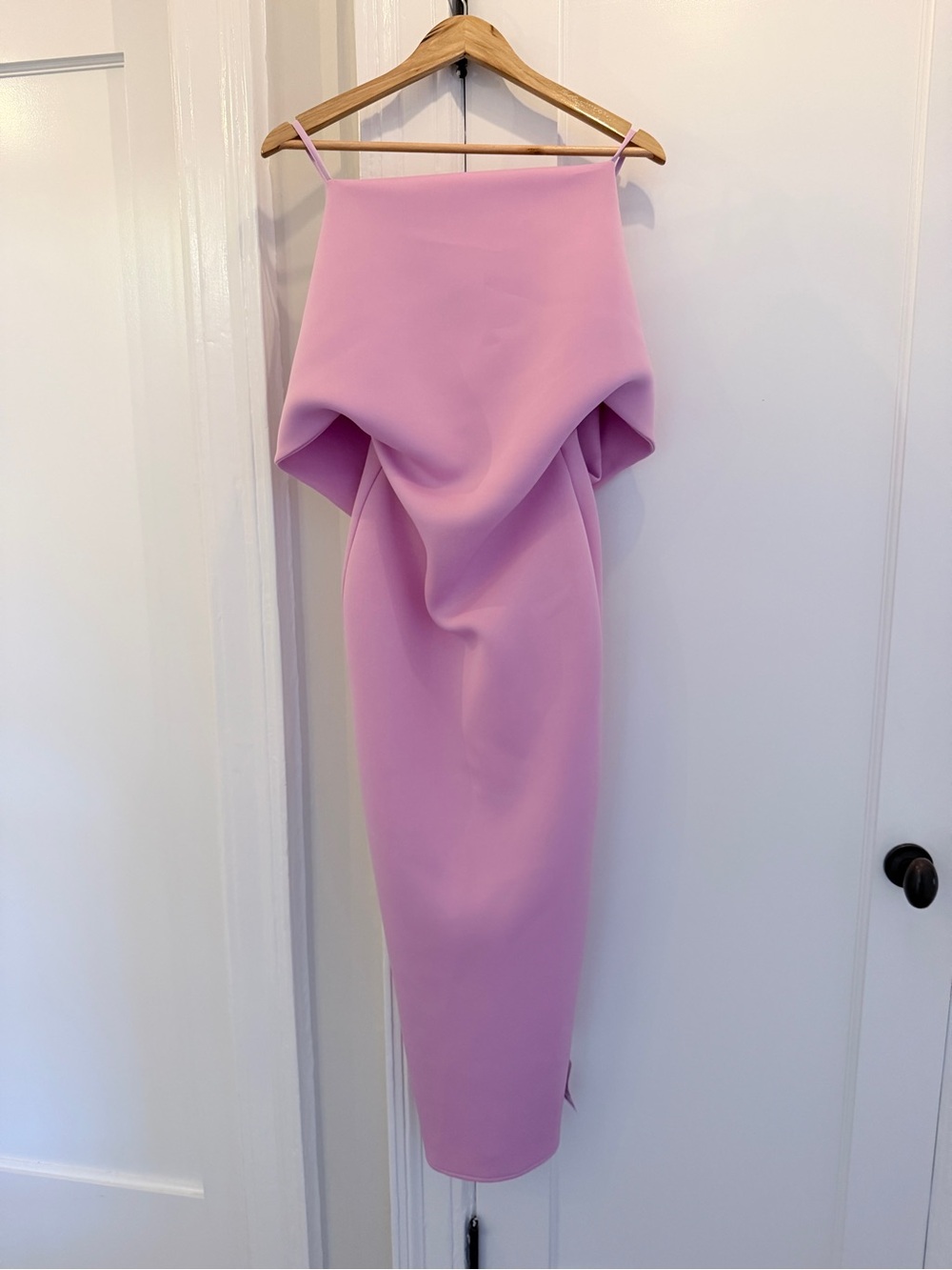 ASOS Design Bardot Midi Dress in Scuba Style Fabric